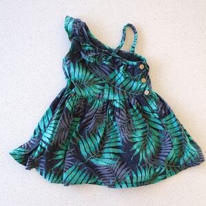 Genuine Kids (Oshkosh) Tropical Leaf Dress 12 Months